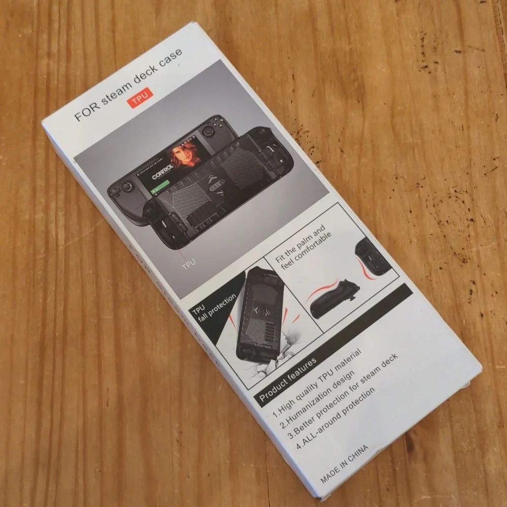 NIB SENQAO Black Protective Case For Back of Steam Deck, No Glass